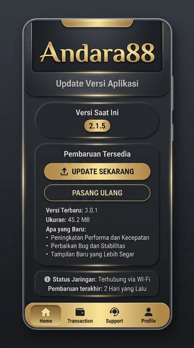 Tampilan riwayat versi andara88