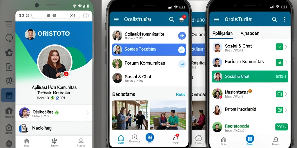 Tampilan antarmuka ORISTOTO yang menarik dan fungsional untuk forum komunitas.