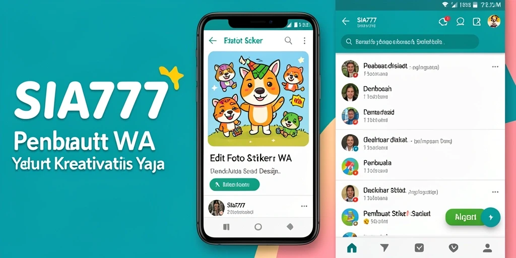 Tampilan antarmuka SIA777 yang ramah pengguna untuk pembuatan stiker WA.